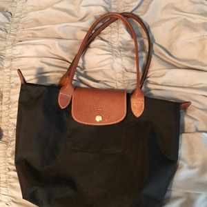 Black longchamp tote